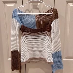 Multicolored knit sweater